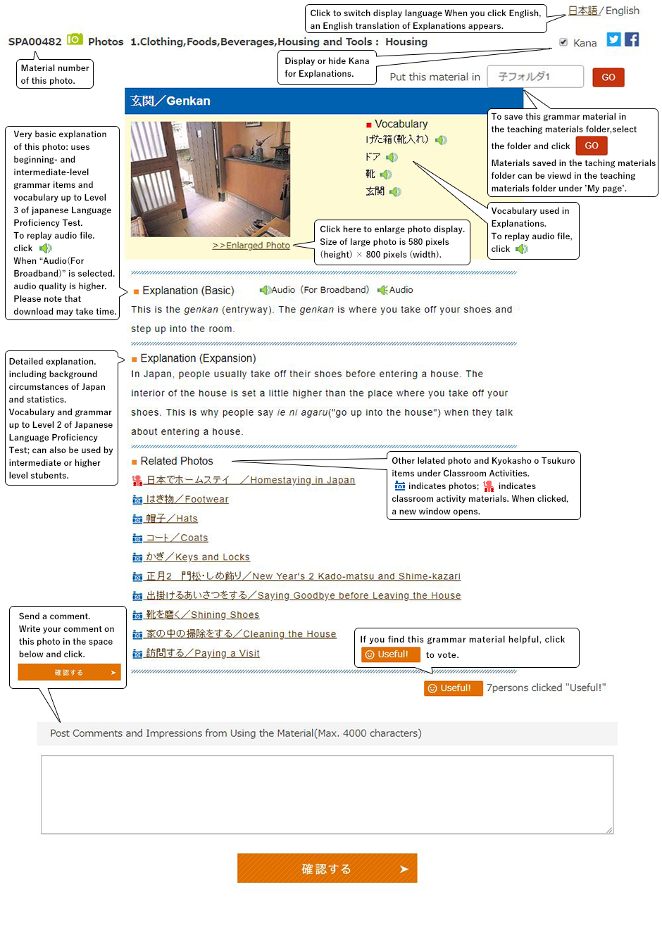 Explanation of Screen
